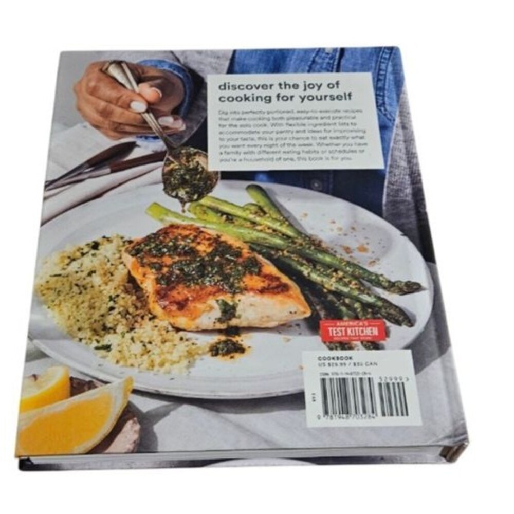 America's Test Kitchen Cooking for One Hardcover Cookbook Single Serving Meals - Picture 2 of 8
